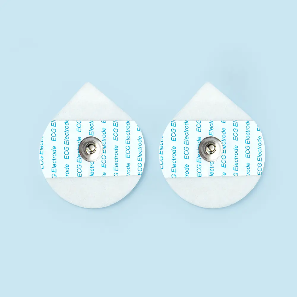 43*50mm 눈물방울 모양 일회용 폼 ECG 전극