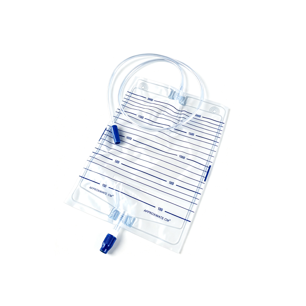 1000ml/1500ml/2000ml 정밀 의료 등급 누출 방지 디자인 스크류 밸브가 있는 소변 주머니